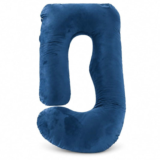 dynhos Pregnancy Pillow for Sleeping, U-Shaped Full Body Maternity Pillow for Side Sleepers, Belly, Back, Hip & Leg