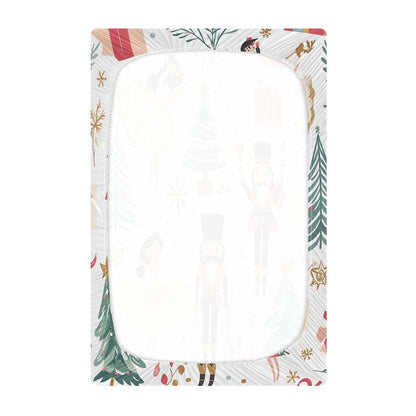 Fugidog Fitted Playard Sheet Nutcracker Print 39x27 Inch