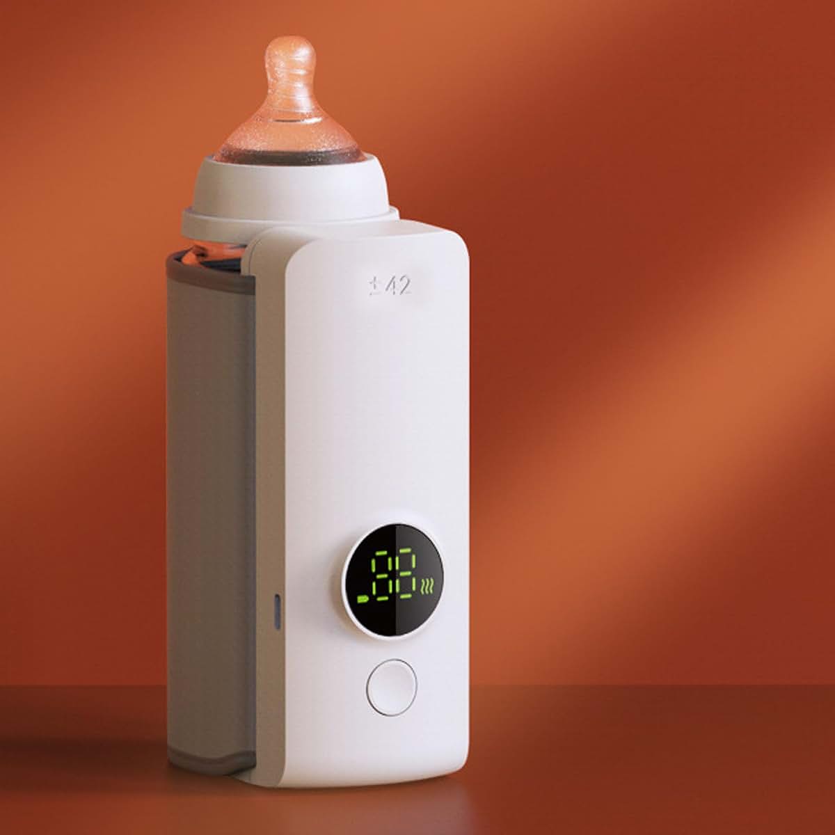 Depisuta Portable Bottle Warmer, USB Rechargeable Constant Temperature Universal Portable Milk Heater, Night Time Auto (photo 2)