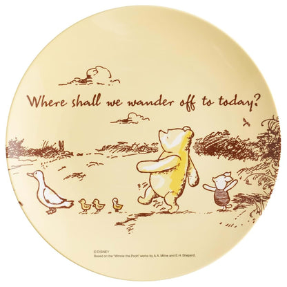 Skater MPL20P-A Melamine Plate 7.9 Inch Disney Winnie the Pooh Classic