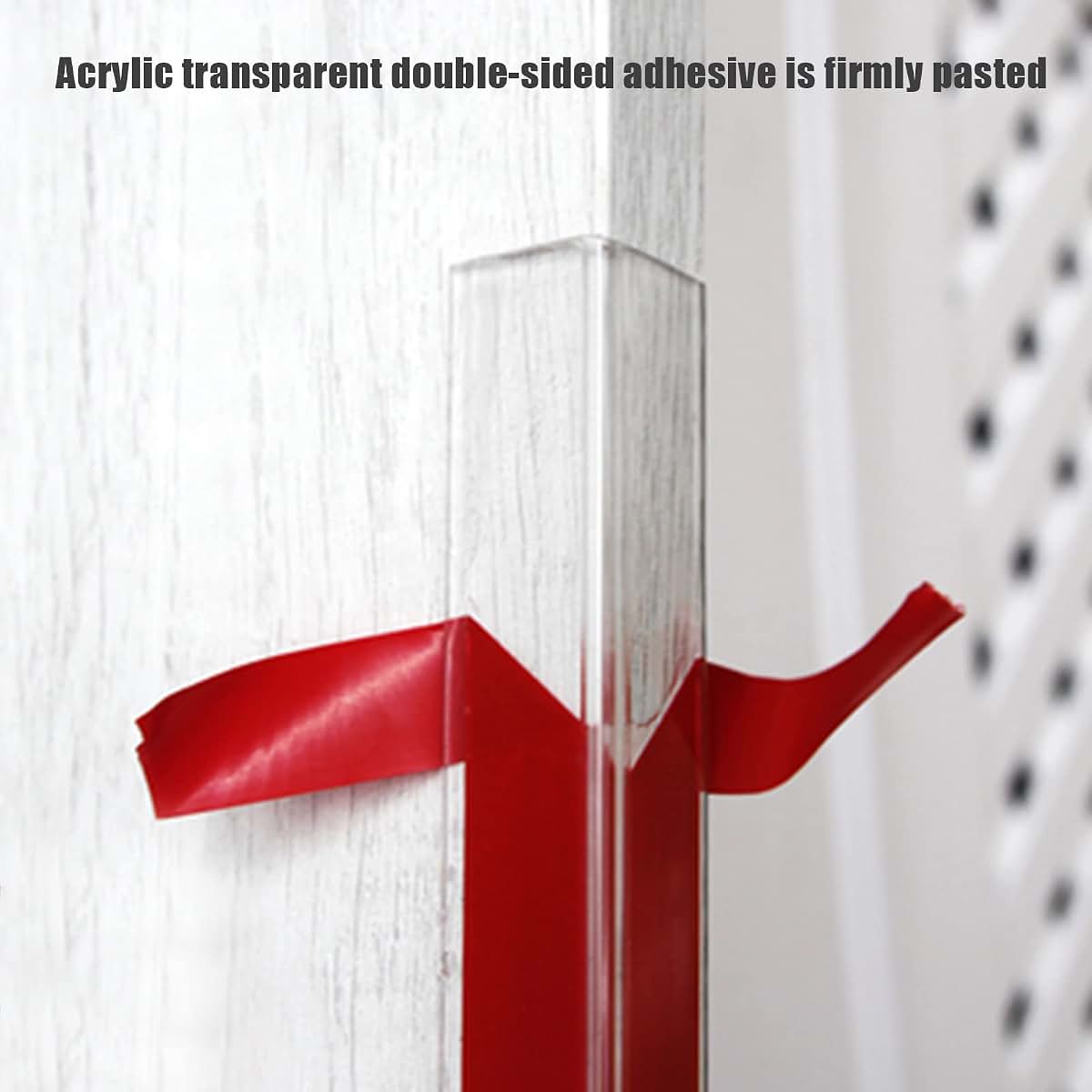 Topjia Wall Corner Protector 2-Pack Clear Self-Adhesive Strips