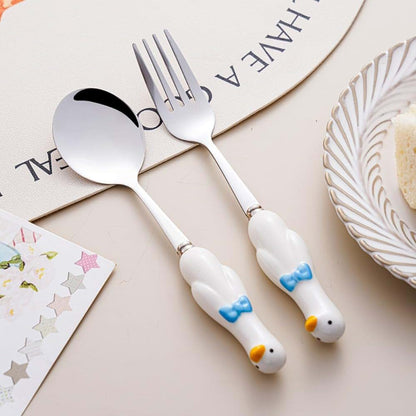 Royal Shang Youpin Cartoon Ceramic Handle Spoon