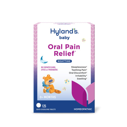 Hyland's Baby Nighttime Oral Pain Relief Tablets 125-Count