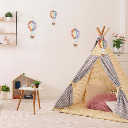 Boho Rainbow Macrame Wall Hanging Decor for Nursery and Kids Room