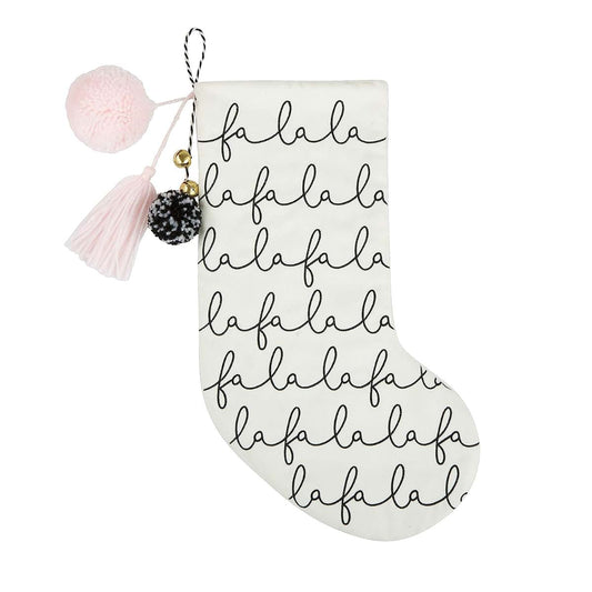 Stephan Baby Wool Felt Keepsake Christmas Stocking, Fa La La