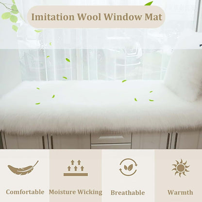 Topjia Plush Window Sill Rugs for Nursery and Hallway Decor