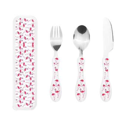 ZhanMg Pink Flamingo Utensil Set