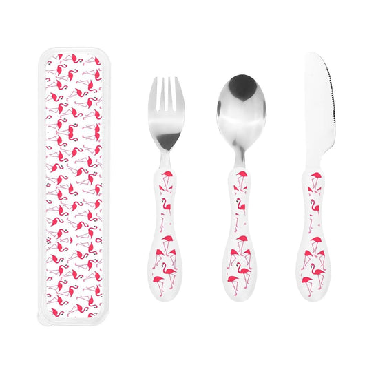 ZhanMg Pink Flamingo Utensil Set