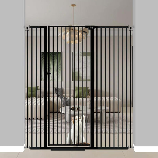 Qonimm 57 Inch Extra Tall Pet Gate For Doorways And Stairs