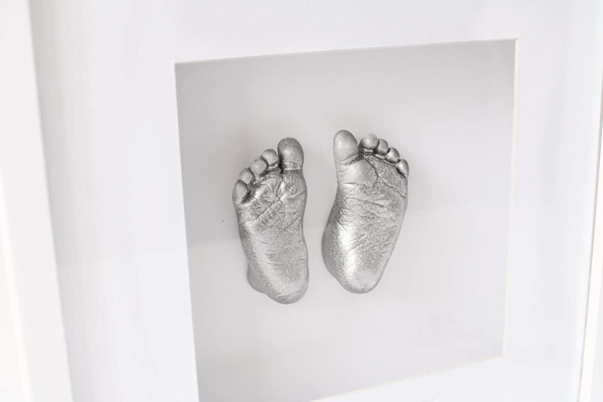 Happy Stages Baby Keepsake Hand Casting Kit With Custom Shadow Box Frame (photo 4)