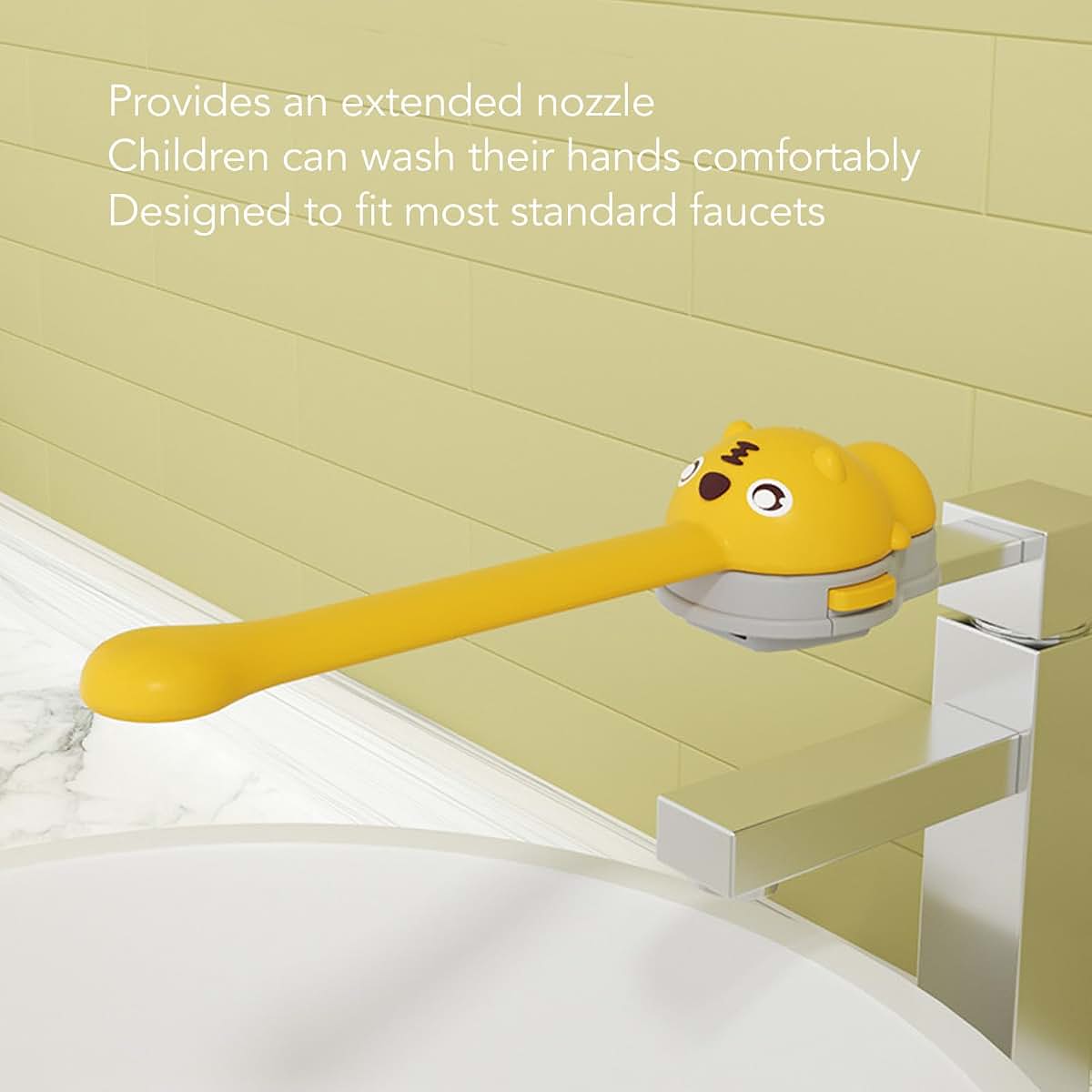 Fockety Faucet Extender Sink Handle Extender for Toddlers Kids, Universal Children Cartoon Faucet Extender, Faucet (photo 3)