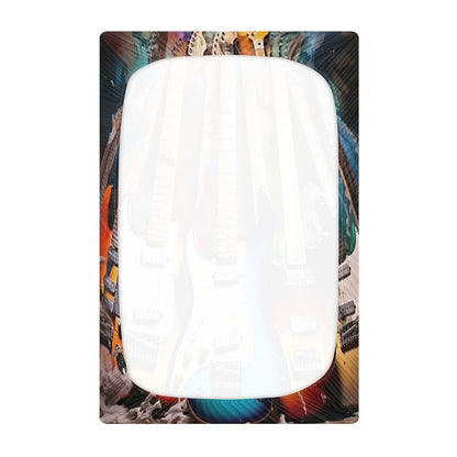 Wellday Electric Guitars Print Crib Sheets - Soft Fitted Mini Crib Sheets