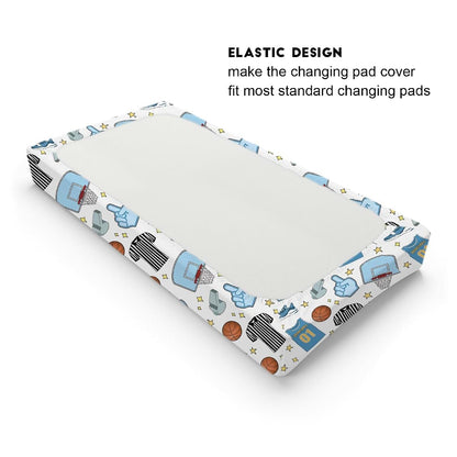 Hwmmbh Basketball Fitted Changing Pad Cover