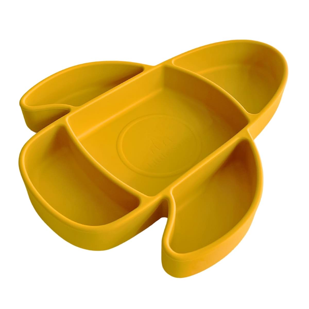 Little Sadi Airplane-Shaped Silicone Plate (Yellow) (photo 2)