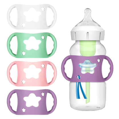 Qiuruoo 4-Piece Silicone Bottle Handles For Narrow-Neck Bottles