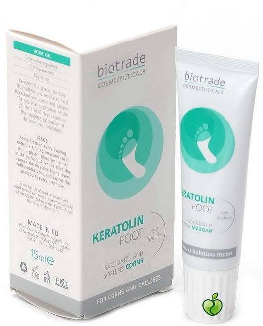 360 Skin Care Biotrade Keratolin Foot Soft Heel Cream Urea 25% 50ml Budding Youth