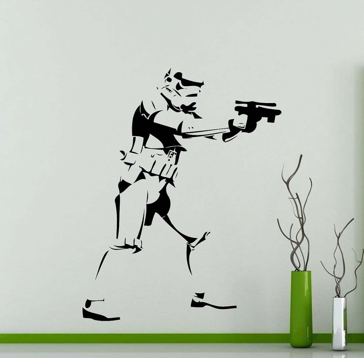 Awesome Decals Storm Trooper Wall Decal Movie Vinyl Sticker Home Nursery Kids Boy Girl Room Interior Wall Art