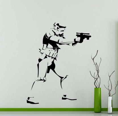 Awesome Decals Storm Trooper Wall Decal Movie Vinyl Sticker Home Nursery Kids Boy Girl Room Interior Wall Art