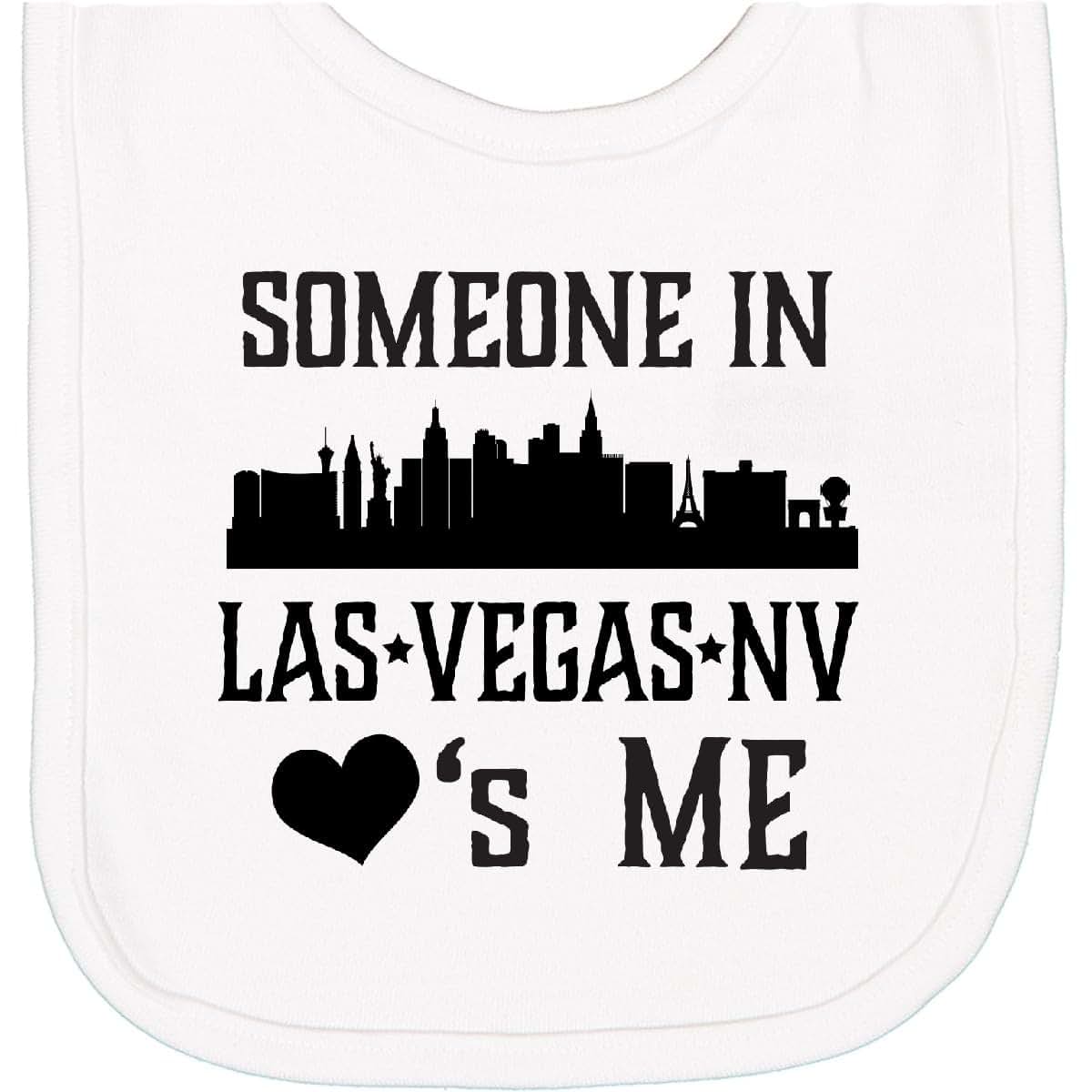 inktastic Las Vegas Nevada Someone Loves Me Skyline Newborn Bib