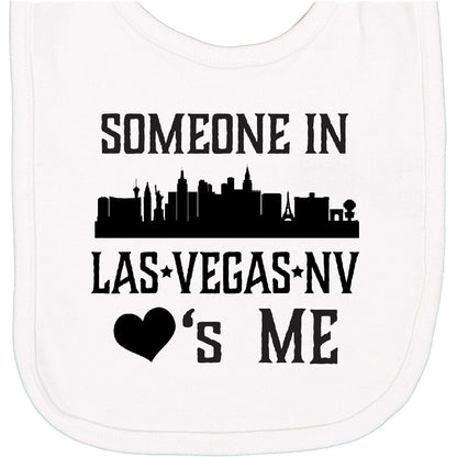 inktastic Las Vegas Nevada Someone Loves Me Skyline Newborn Bib