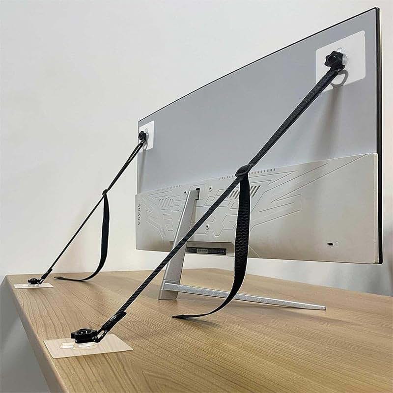Adjustable Anti-Tip TV and Furniture Safety Straps
