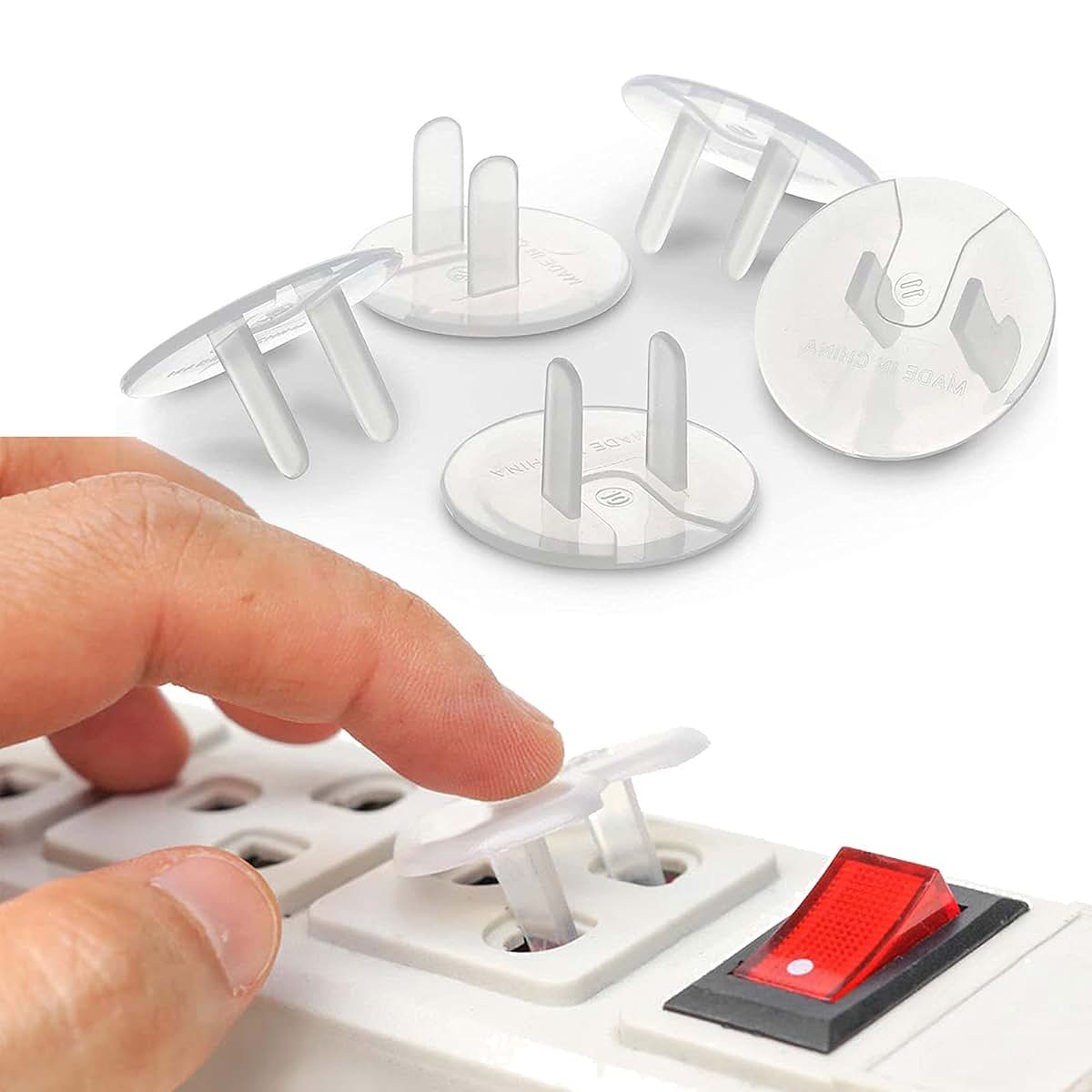 KAILIYA Plastic Outlet Covers Shock Prevention Safety Caps 60pcs