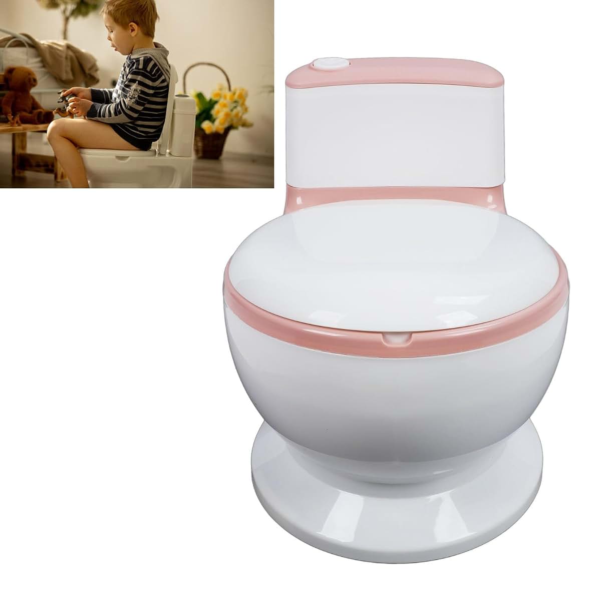 XHTLLO Adjustable Portable Kids Potty Training Seat in Pinkest (photo 4)