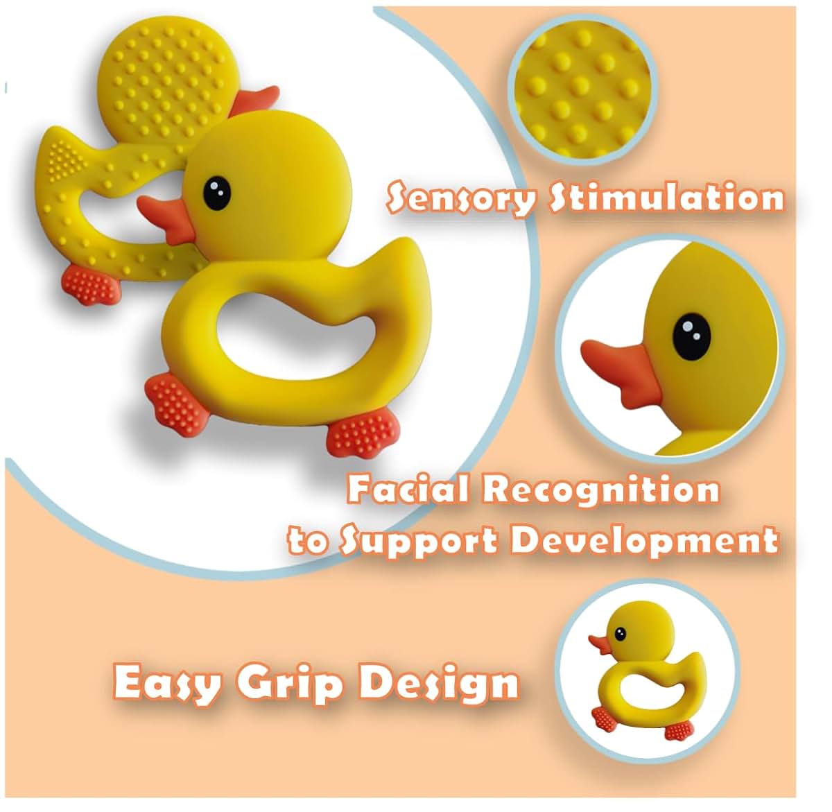 BabyBite Cute Duck Teether Blue (photo 2)