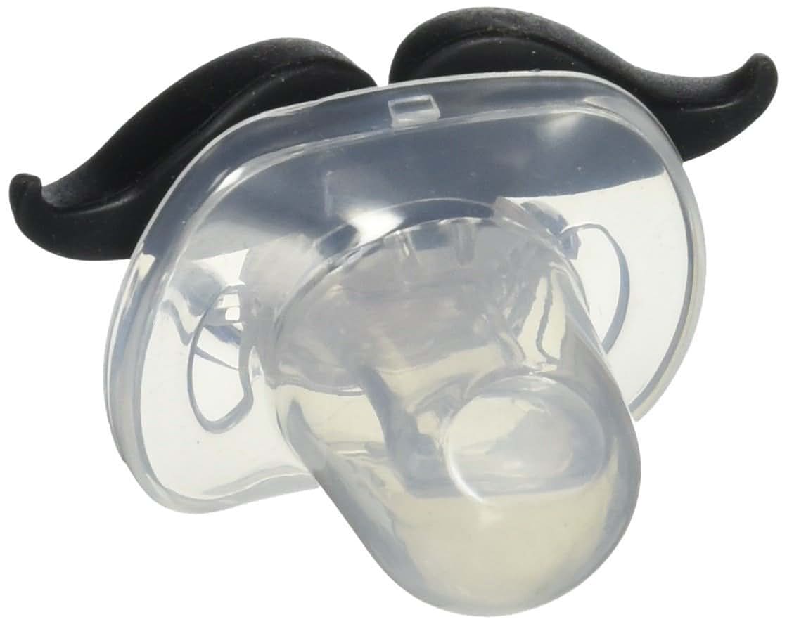 BabyStache Funny Baby Pacifier Mustache Barber Black (photo 4)