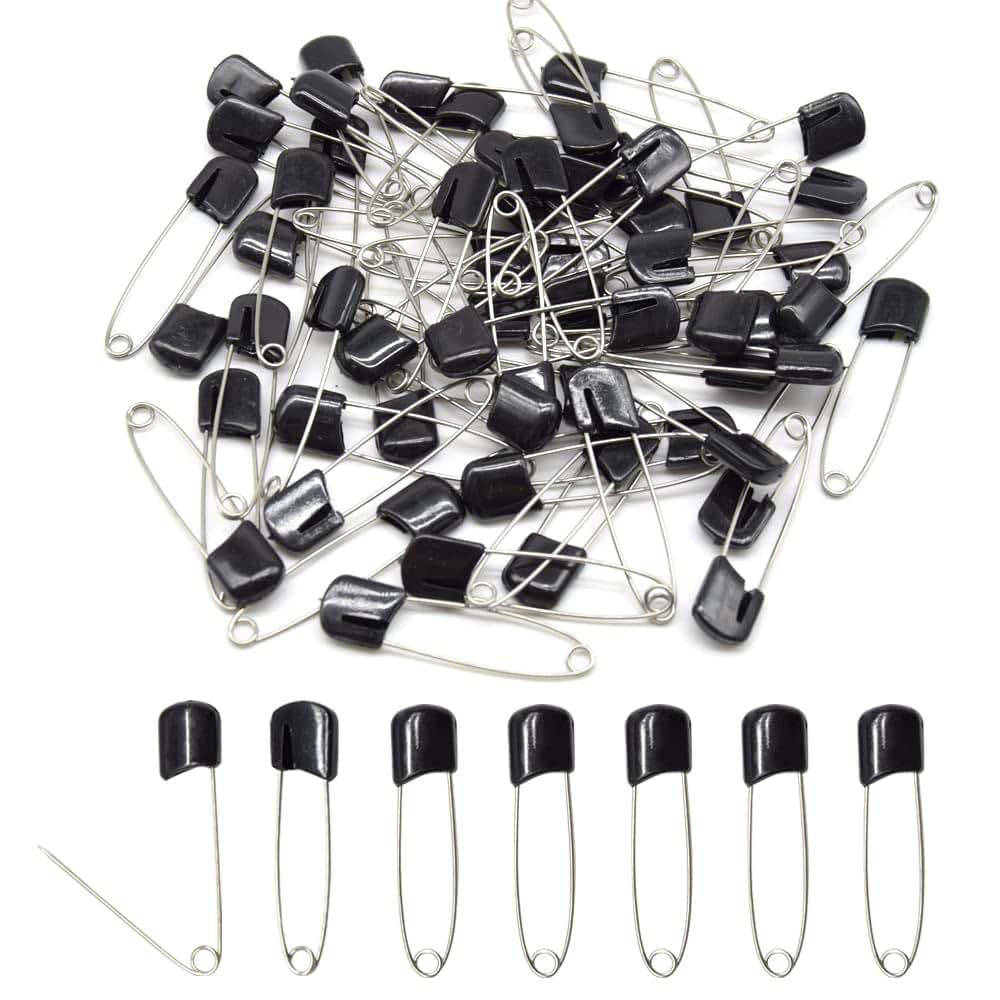Hocansen 50 PCS Safety Pin 54mm/2.2in Baby Diaper Pins for Cloth Plastic Head Baby Pins for Diapers Stainless Steel