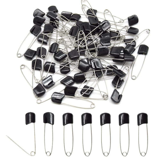 Hocansen 50 PCS Safety Pin 54mm/2.2in Baby Diaper Pins for Cloth Plastic Head Baby Pins for Diapers Stainless Steel