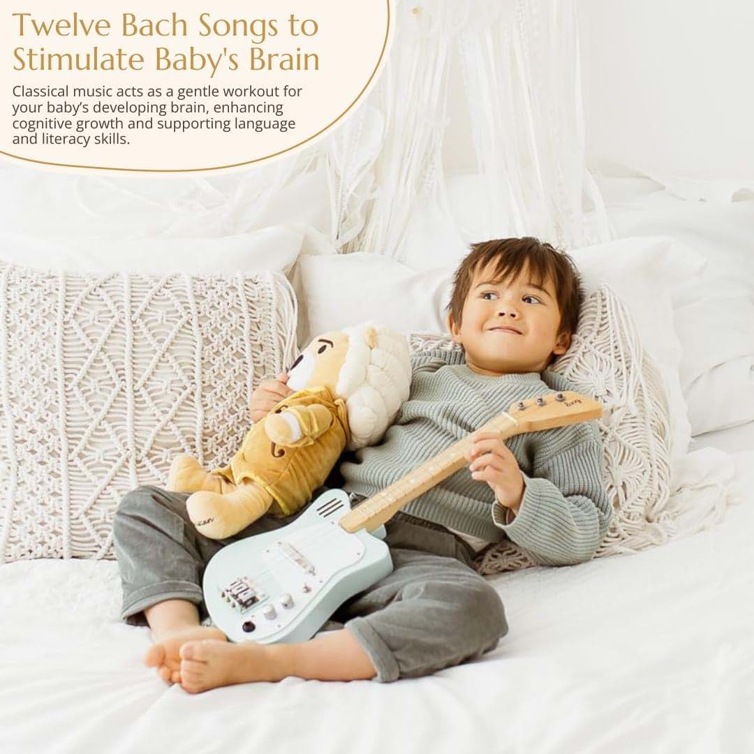 Vosego Bach Virtuoso Bear – Dual-Mode Plush Toy with Music & Comfort Features, Plays 40 Mins of Classical Music & White