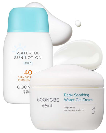GOONGBE Sun Lotion SPF 40 & Soothing Water Gel Cream Duo