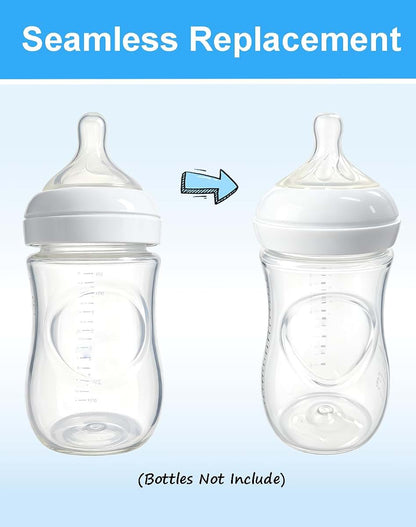 Honeykin Replacement Bottle Ring Collars Compatible with Philips Avent Natural Bottles, PP or Glass Bottles, Screw Ring (photo 3)