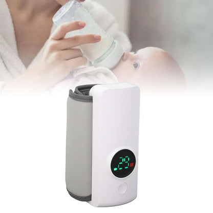 YUEHISY Wireless Bottle Warmer Sleeve, Fast Heating Portable Milk Warmer with 6000mAh Battery