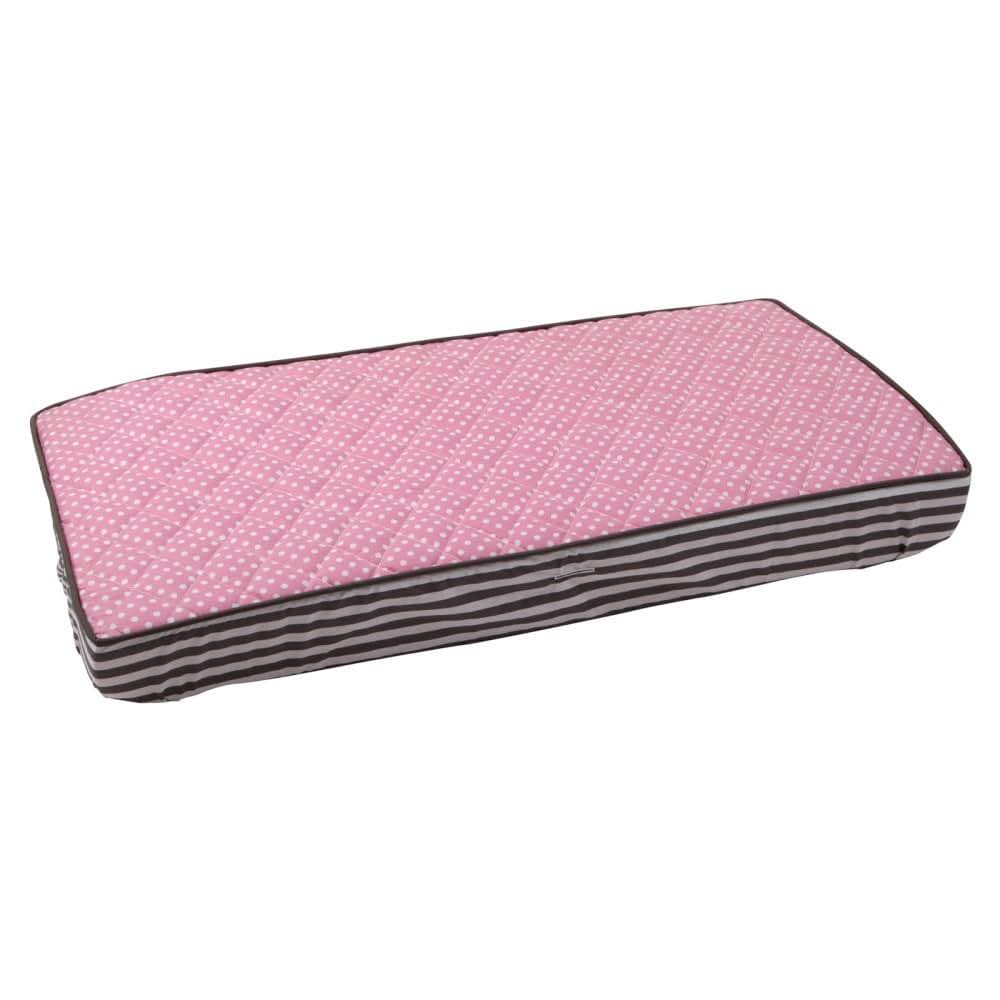 Bacati - Elephants Pink/Grey Pink Pin Dots Changing Pad Cover