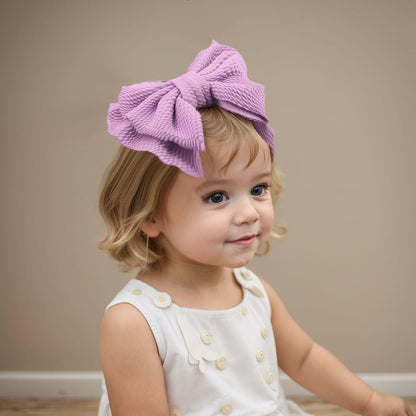 BabyOneStop Kenjudess Stretchy Nylon Baby Headband With Large Handmade Bow