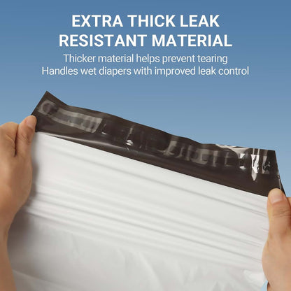 Calvana100 Pcs Extra Thick Adult Diaper Disposable Bags Odor Tight Sealing Disposal Bags Tear Resistance Adult Diaper