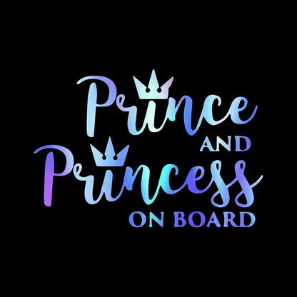 NANHAO Prince And Princess On Board Bumper Sticker