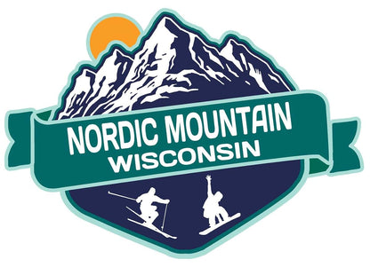 Nordic Mountain Wisconsin Souvenir Vinyl Decal Sticker