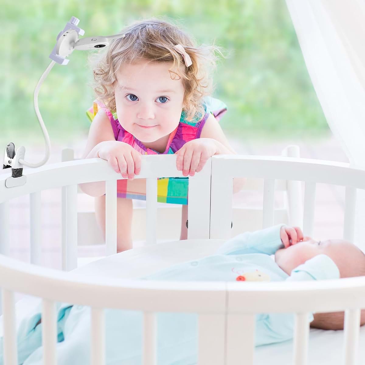 AoHkers Flexible Mount for Hellobaby Baby Monitor, Universal Baby Camera Holder for Vtimes/Momcozy, Mounting Bracket (photo 4)