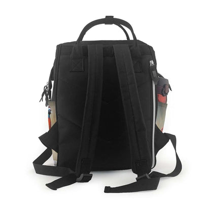 HCBPWVQA Red Pheasant Print Diaper Bag Multifunction Laptop Backpack
