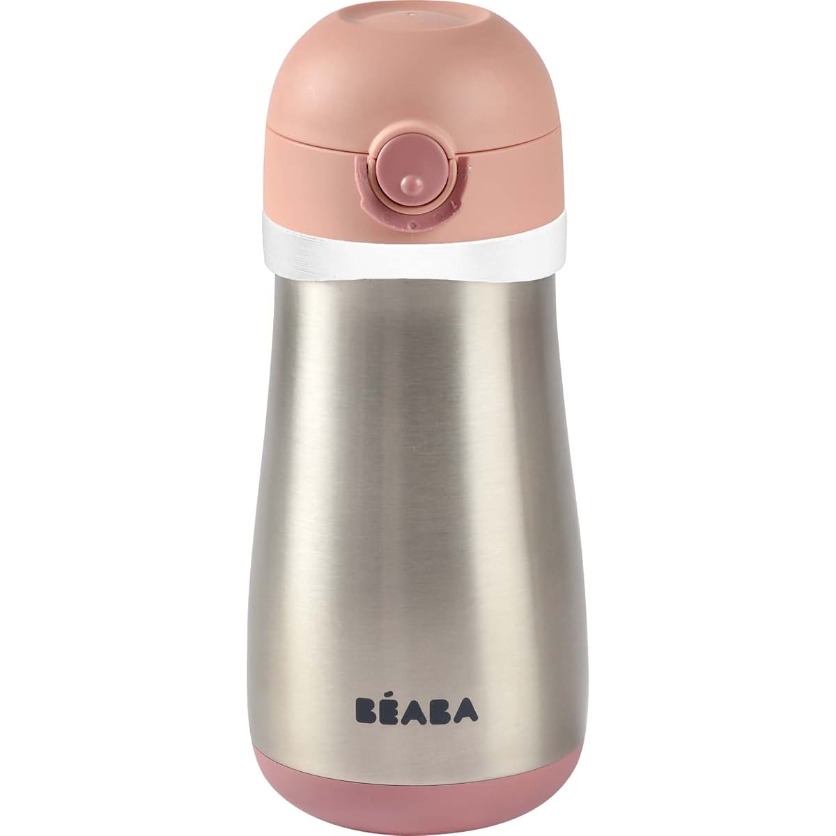 Béaba BEABA Kids Stainless Steel Insulated Water Bottle, Kids Water Bottle, Toddler Thermos with Spill Proof Spout and