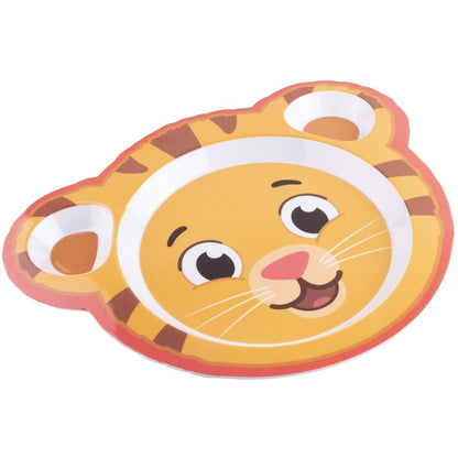 SCS Direct 2 Daniel Tiger Mealtime Feeding Plates - Cute Compartment Dishes with Deep Sides for Kids - Divided Sections (photo 4)