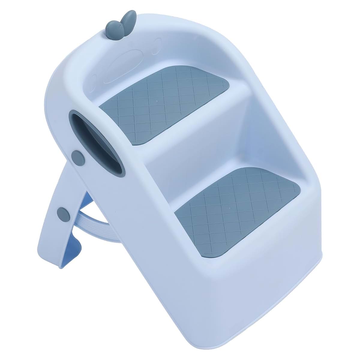 XHTLLO 3-in-1 Folding Step Stool for Kids in Blue