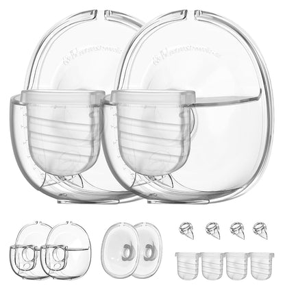 Wearable Breast Pump Parts Set for Compatibility with Mammanuwa or Nuliie S32