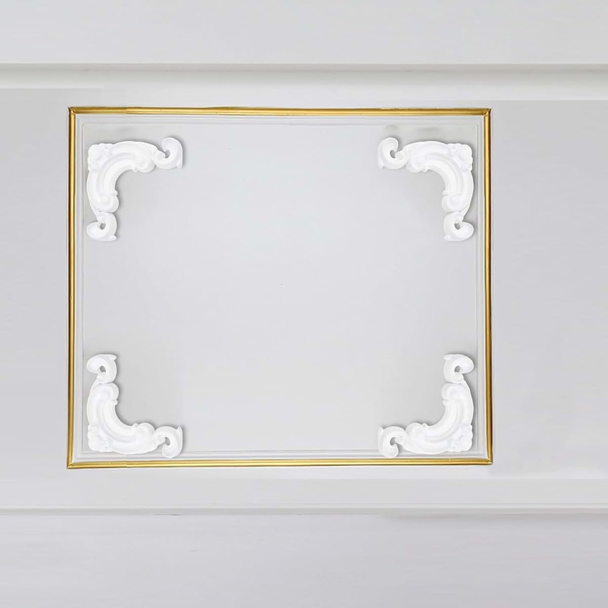 Decorative Sticker Flowers PVC Retro Corners