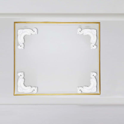Decorative Sticker Flowers PVC Retro Corners
