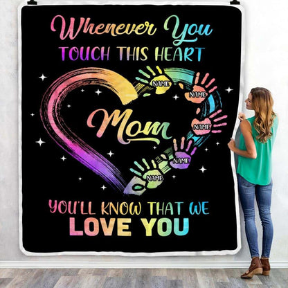TeesNow Personalized Mom Fleece Throw Blanket, Baby Size 30 x 40 In (photo 3)