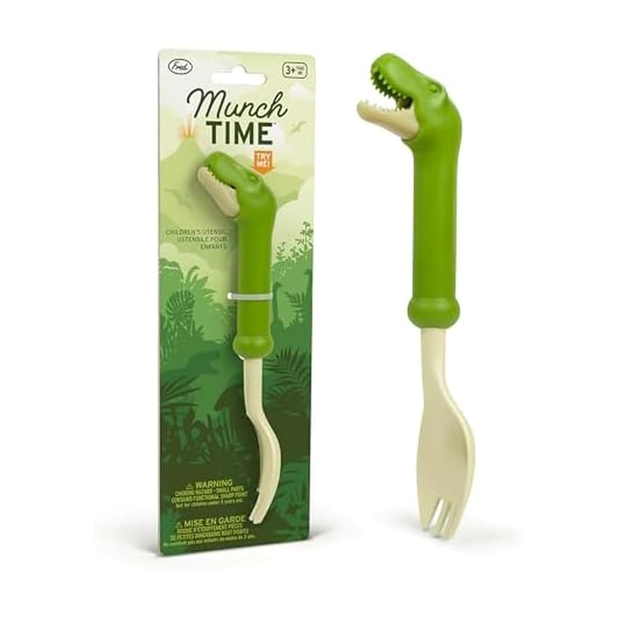 Fred & Friends Genuine Fred MUNCHTIME SPORK T Rex Dinosaur, Picky Eater Solutions, Animated, Interactive Design, Fun